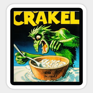 Weird Cereal Box Art Sticker